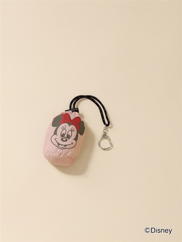 Disney／袋付きエコバッグ／Minnie Mouseプリント4 可愛い ミッキーマウス